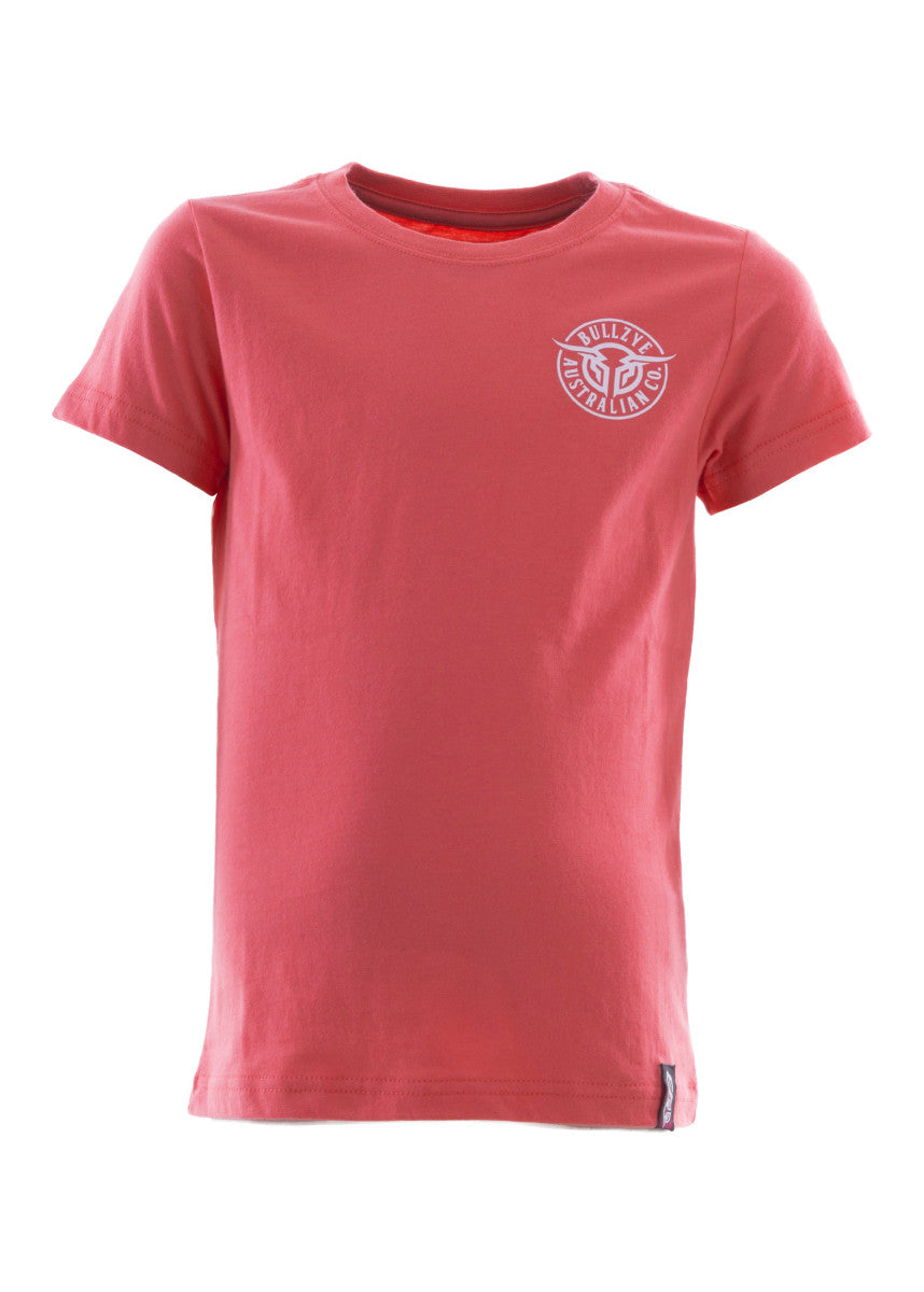 Bullzye Girls Bullring Shirt - Coral BCP5503002