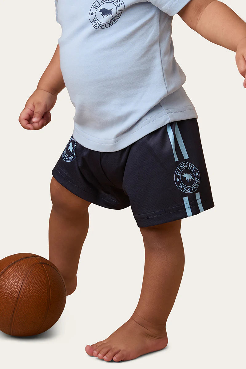 Ringers Western Babies Footy Shorts - Navy / Blue