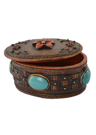 Pure Western Concho & Flower Jewellery Box