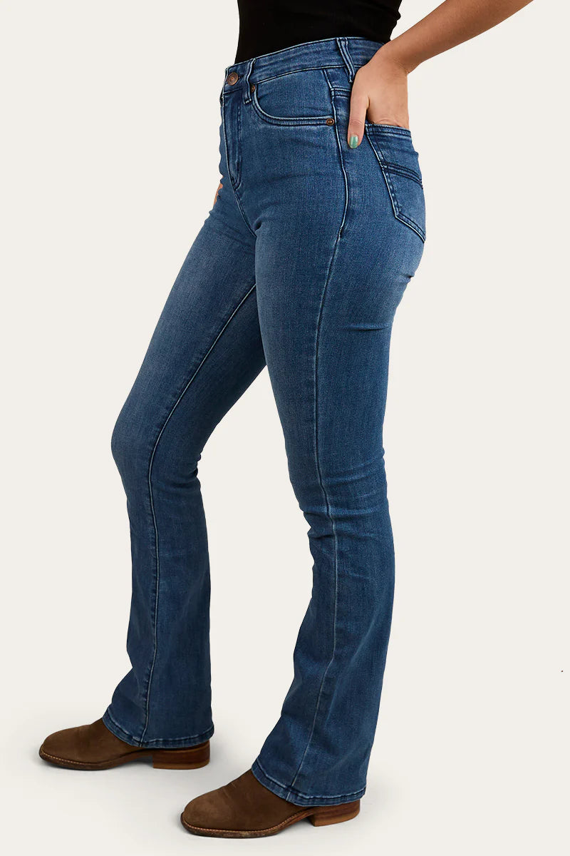 Ringers Western Womens Penny High Rise Boot Vut Jeans - Coolmax - Vintage Blue