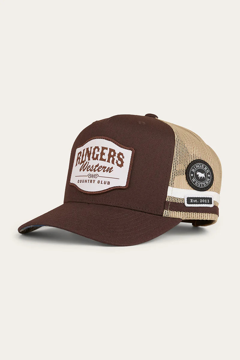 Ringers Western Country Club Trucker Cap - Saddle Brown