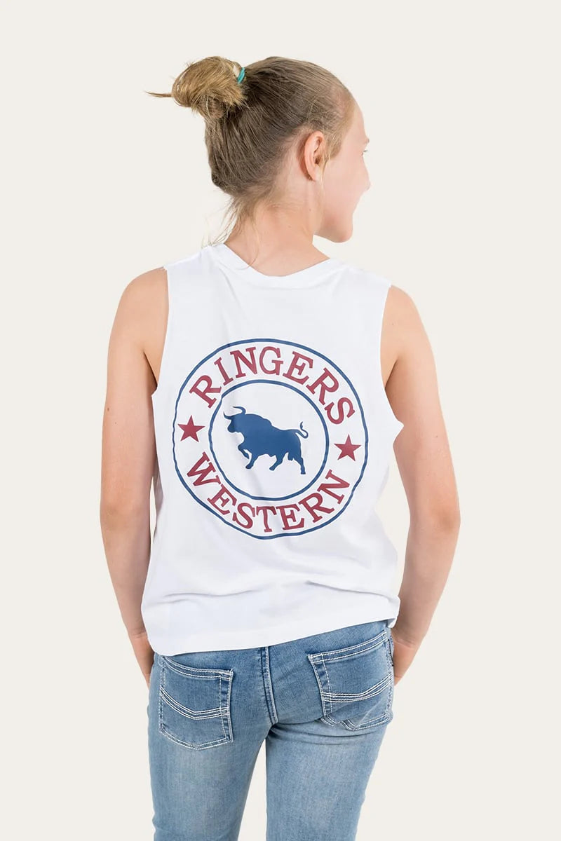 Ringer Western Kids Signature Bull Muscle Tank