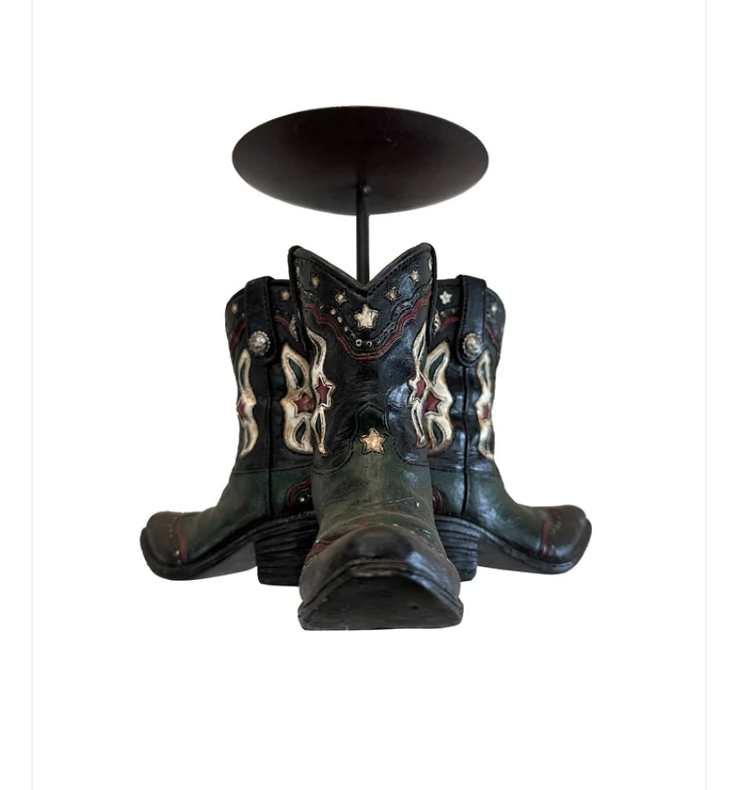 Pure Western, Western Boot Candle Holder - P3S1930GFT