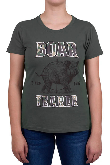 Boar Tearer Women's Blaze Shirt Khaki - G4S25030212