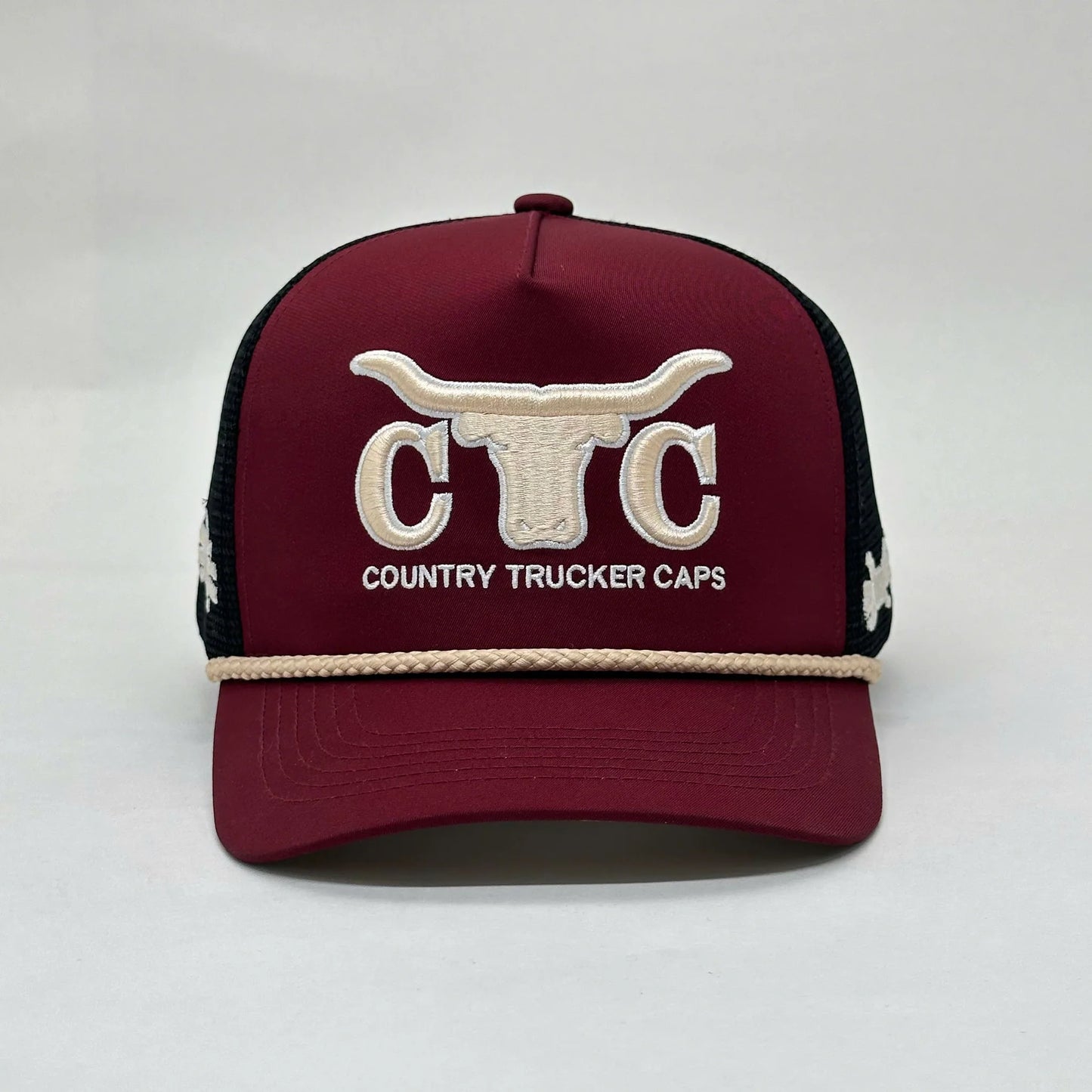 CTC Maroon Barbed Wire Trucker Cap