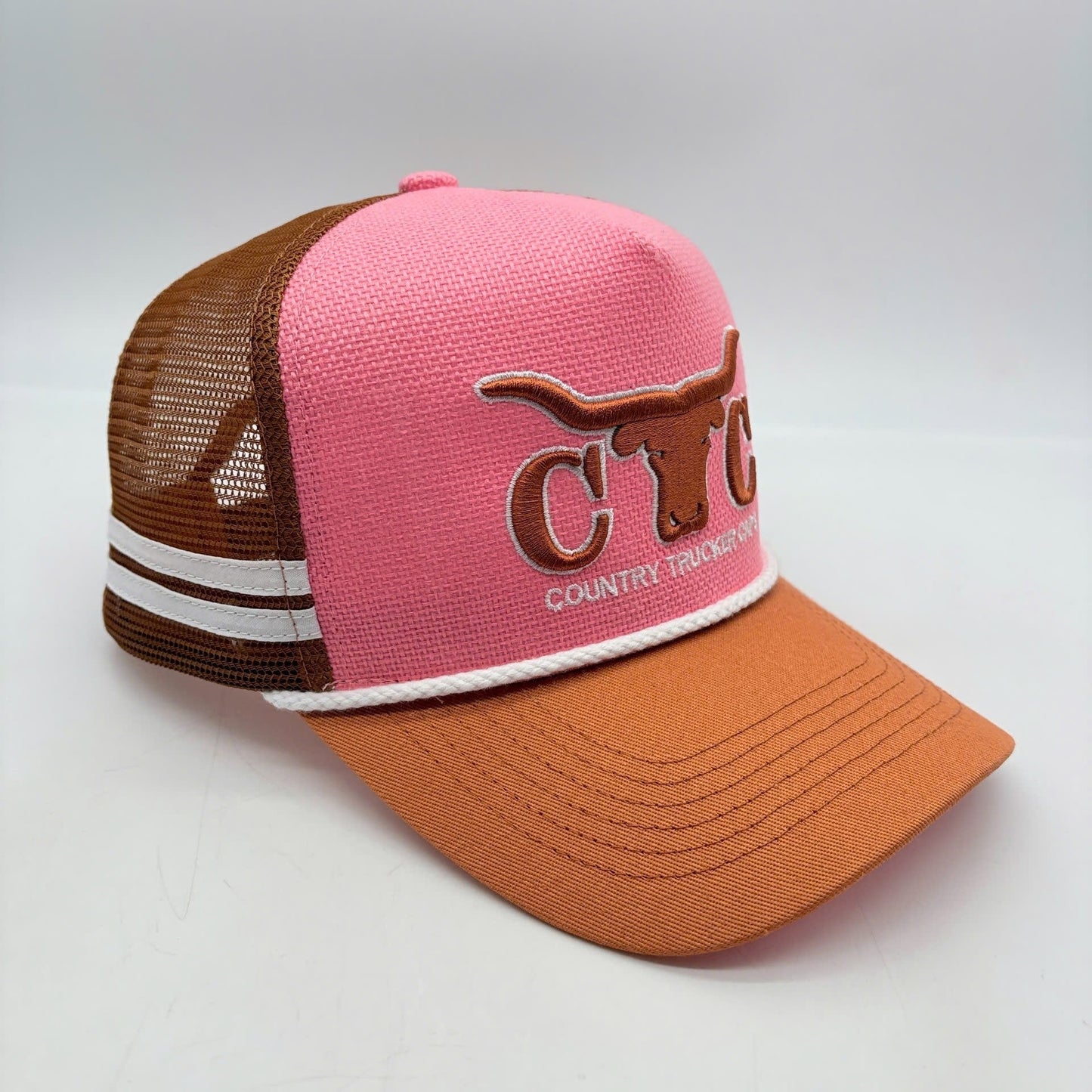 CTC Little Longhorns Junior Trucker Cap - Candy Pink OR Baby Blue