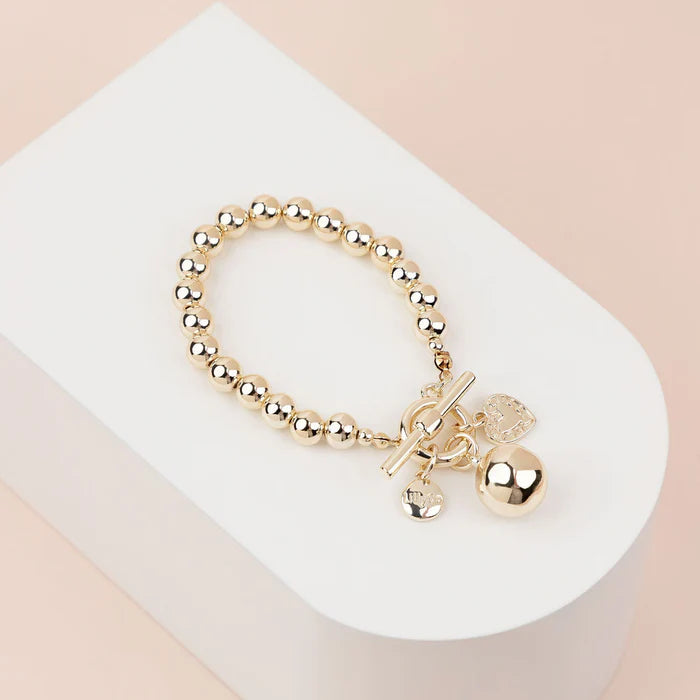 Lillyco Limited Edition Light Gold Ball Bracelet - L1751BG-1