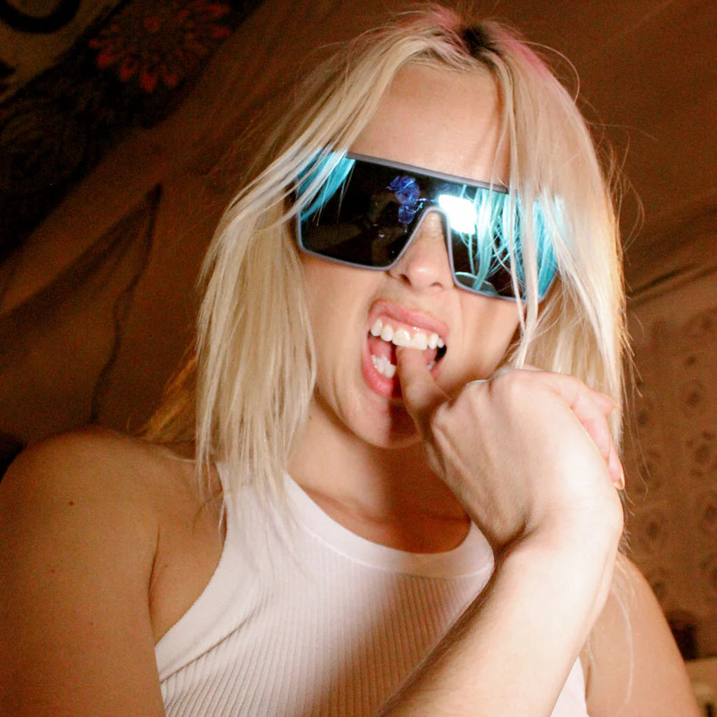 SIN Loose Cannon Sunglasses - Pearl Grey | Ice Blue Flash