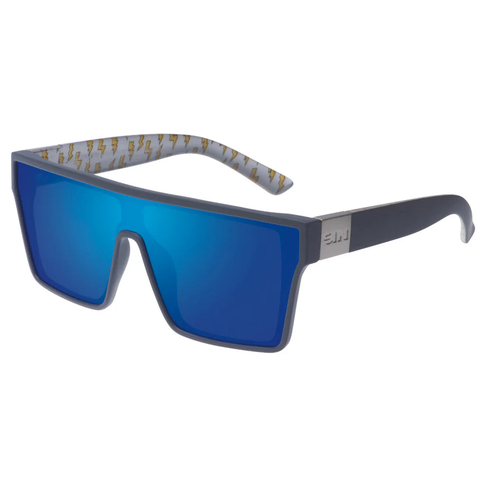 SIN Loose Cannon Sunglasses - Pearl Grey | Ice Blue Flash
