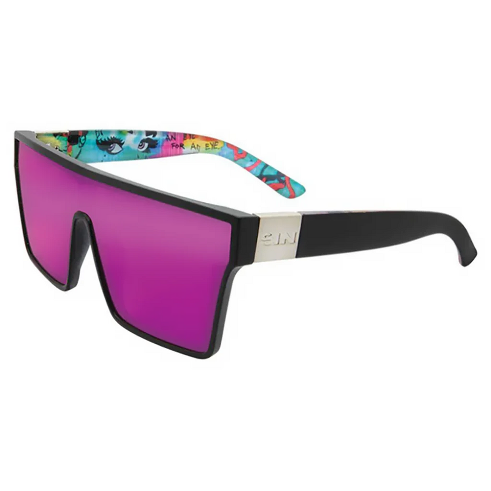 SIN Loose Cannon Sunglasses - Black / Pink Flash