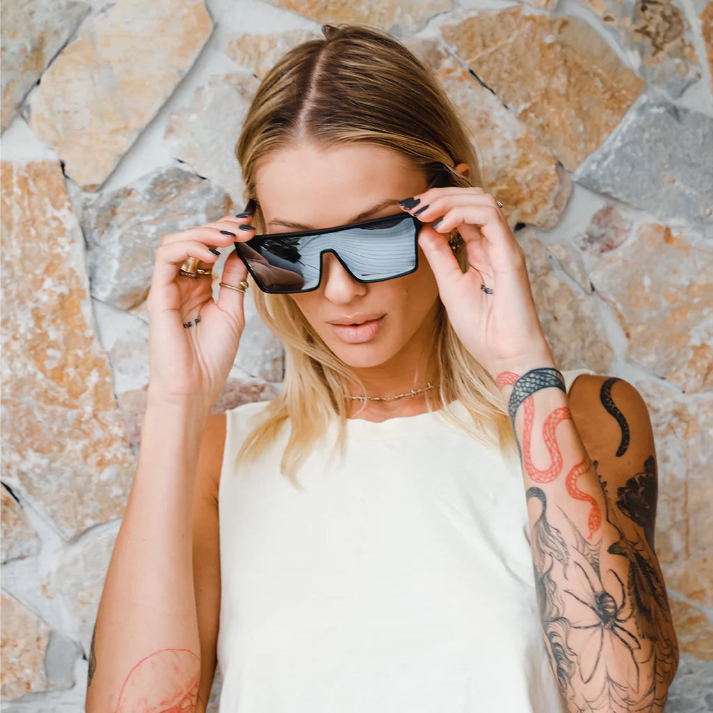 SIN Loose Cannon Sunglasses - Matt Black / Silver