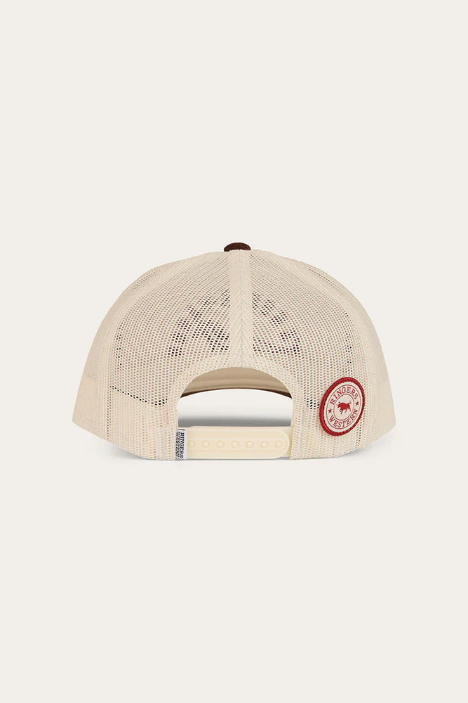 Ringers Western Lets Horse Around Trucker Cap - Off White / Chocolate