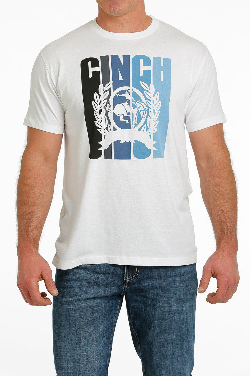 Mens Cinch White T-Shirt -  MTT1690550