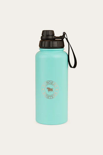 Ringers Western Longview Drink Bottle - White / Pastel Pink / Turquoise