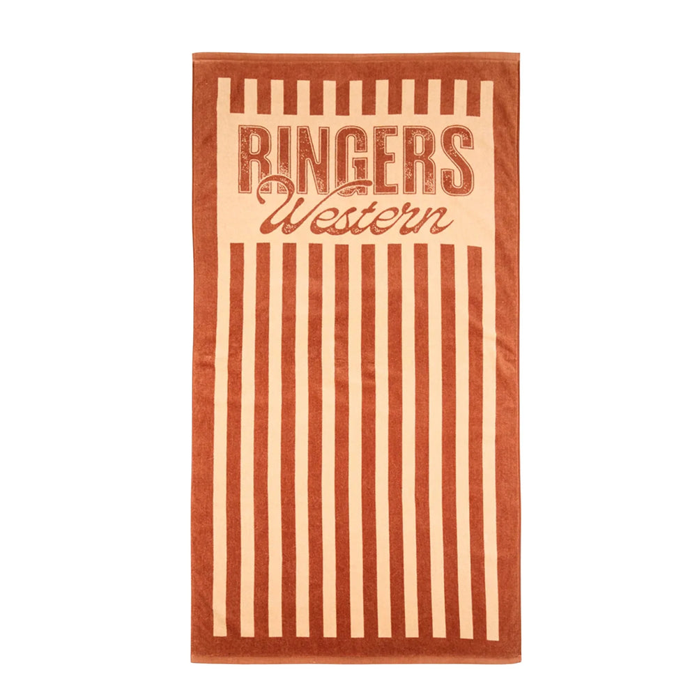 Ringers Western Oceanic Striped Cotton Towel - Tan