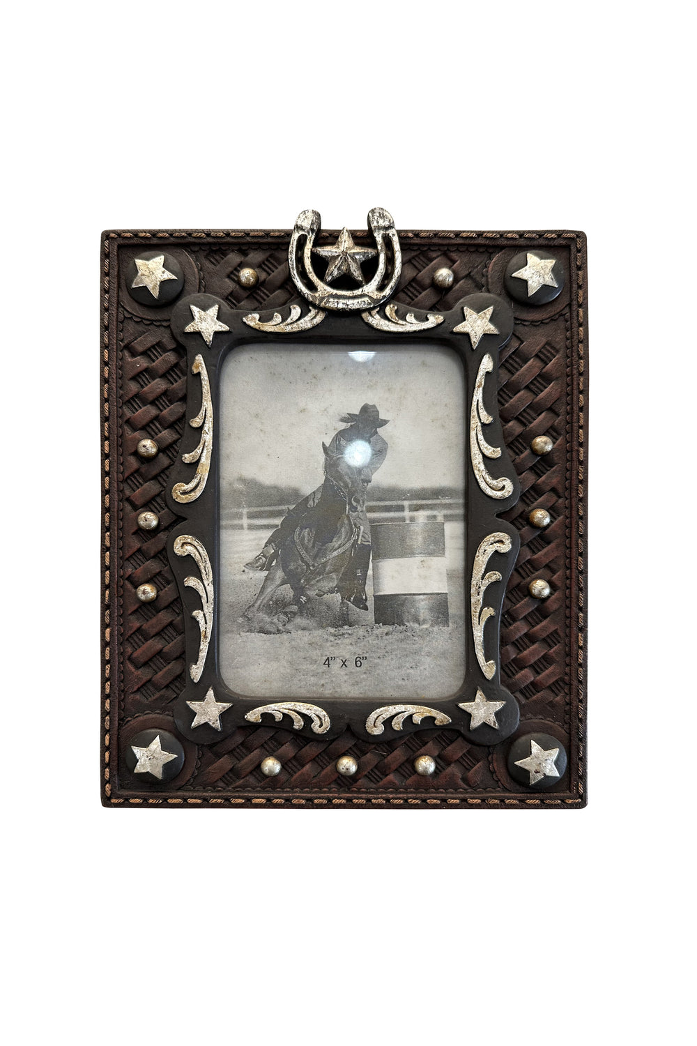 Pure Western Horseshoe & Star Picture Frame P4S1904GFT