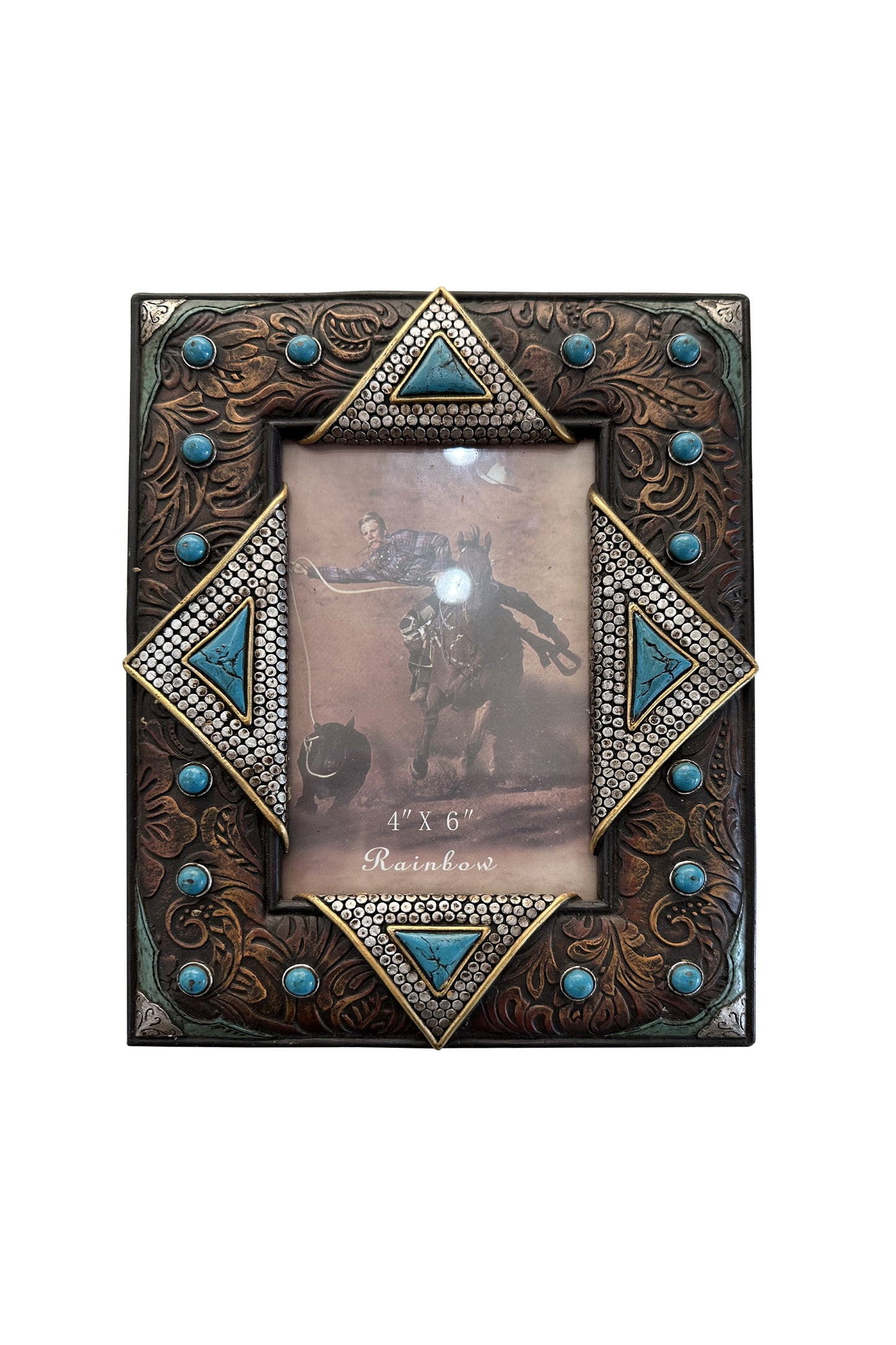 Pure Western Studded Picture Frame P4S1922GFT