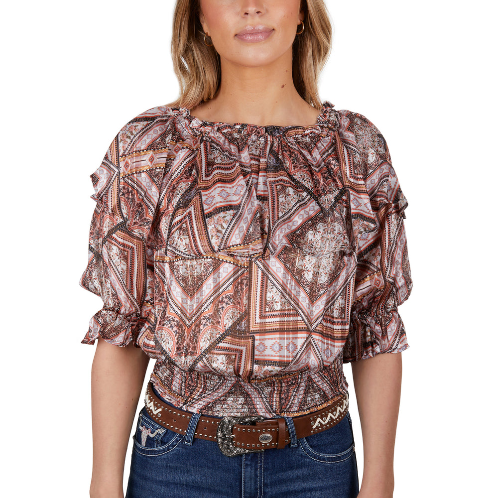 
                      
                        Pure Western Womens Stevie Blouse - P4S2585830
                      
                    