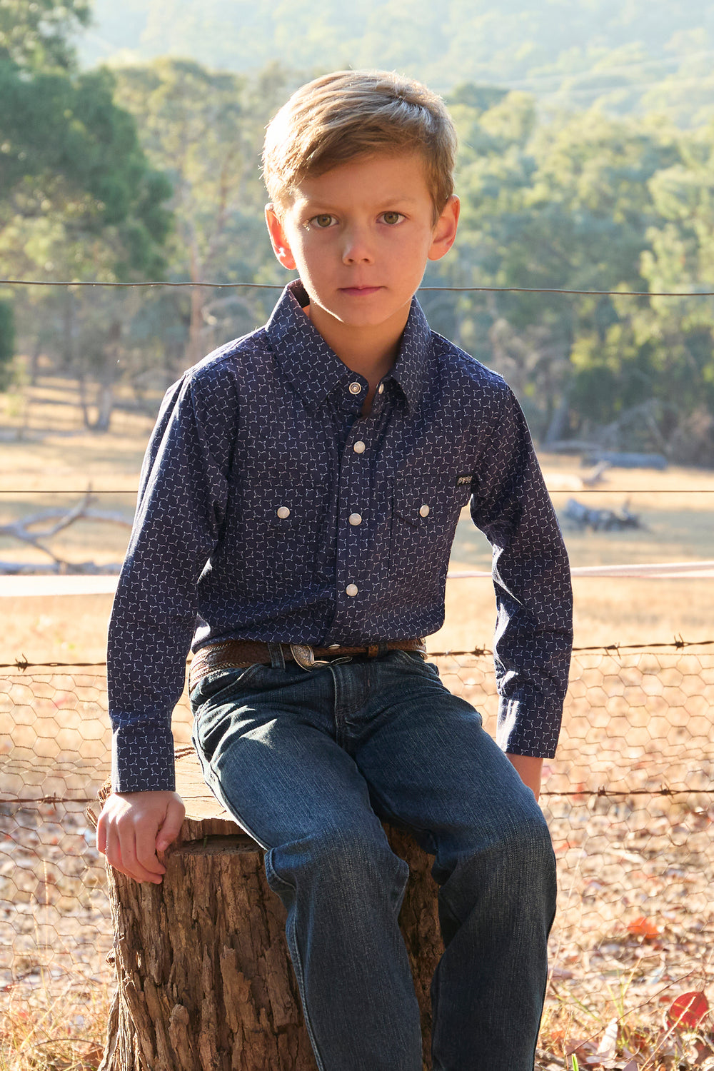 Pure Western Boys Jett LS Dress Shirt - P4S3100951