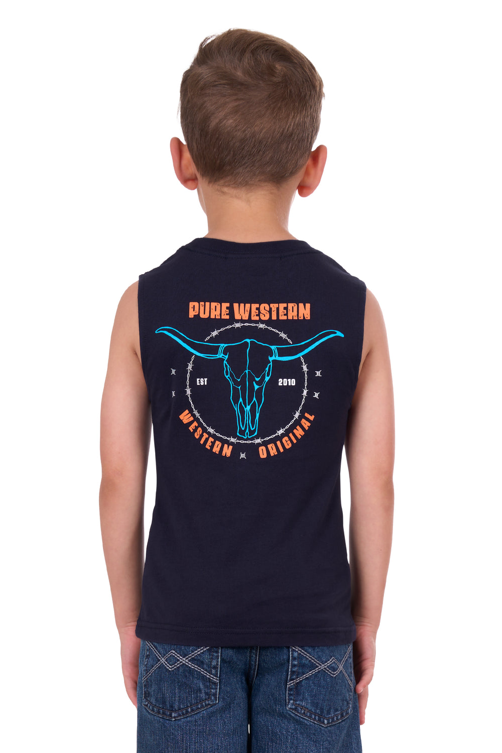 Pure Western Boys Fred Muscle Tank - P4S3510964