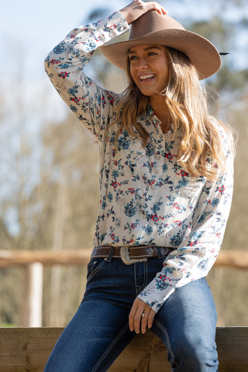 Pure Western Womens Flora LS Shirt - P4W2126908