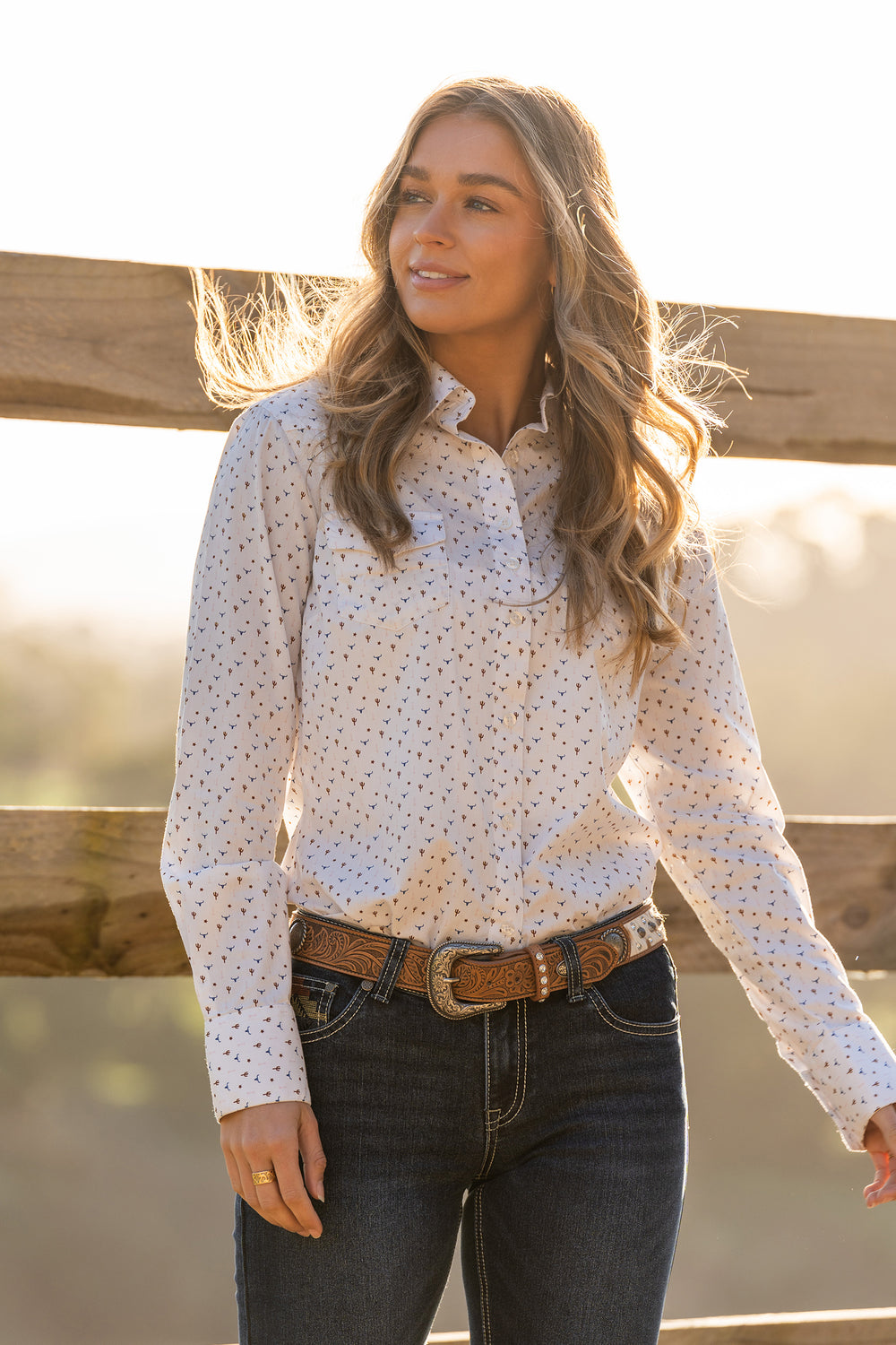 Pure Western Womens Clara Blouse - P4W2127903