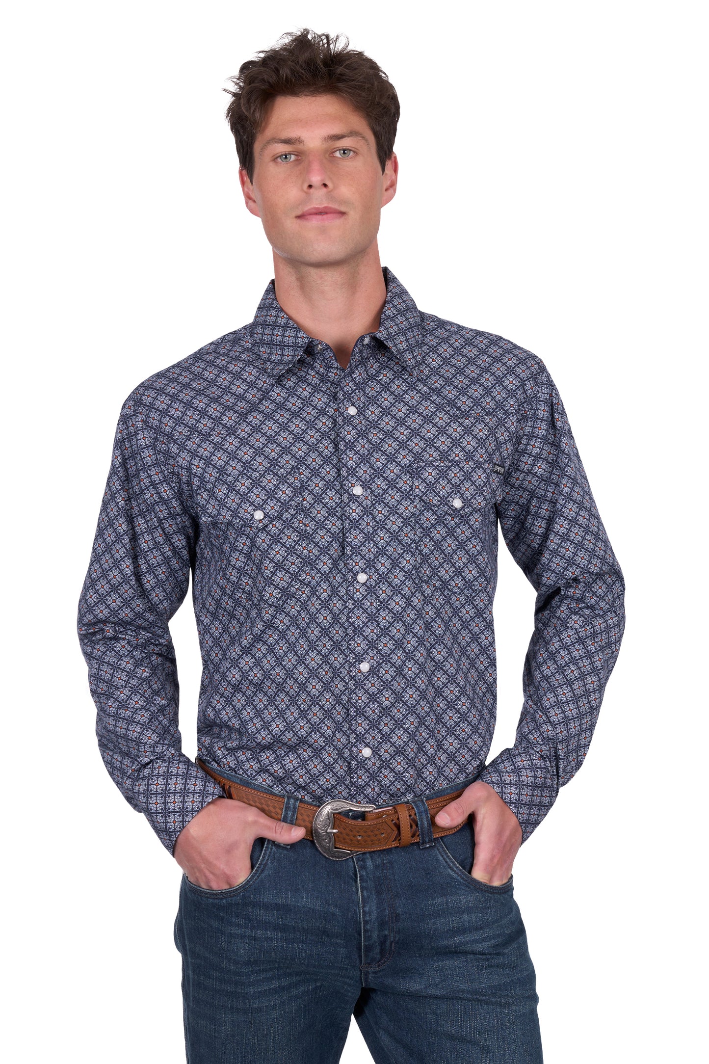 Pure Western Mens Douglas LS Dress Shirt P5S1100070