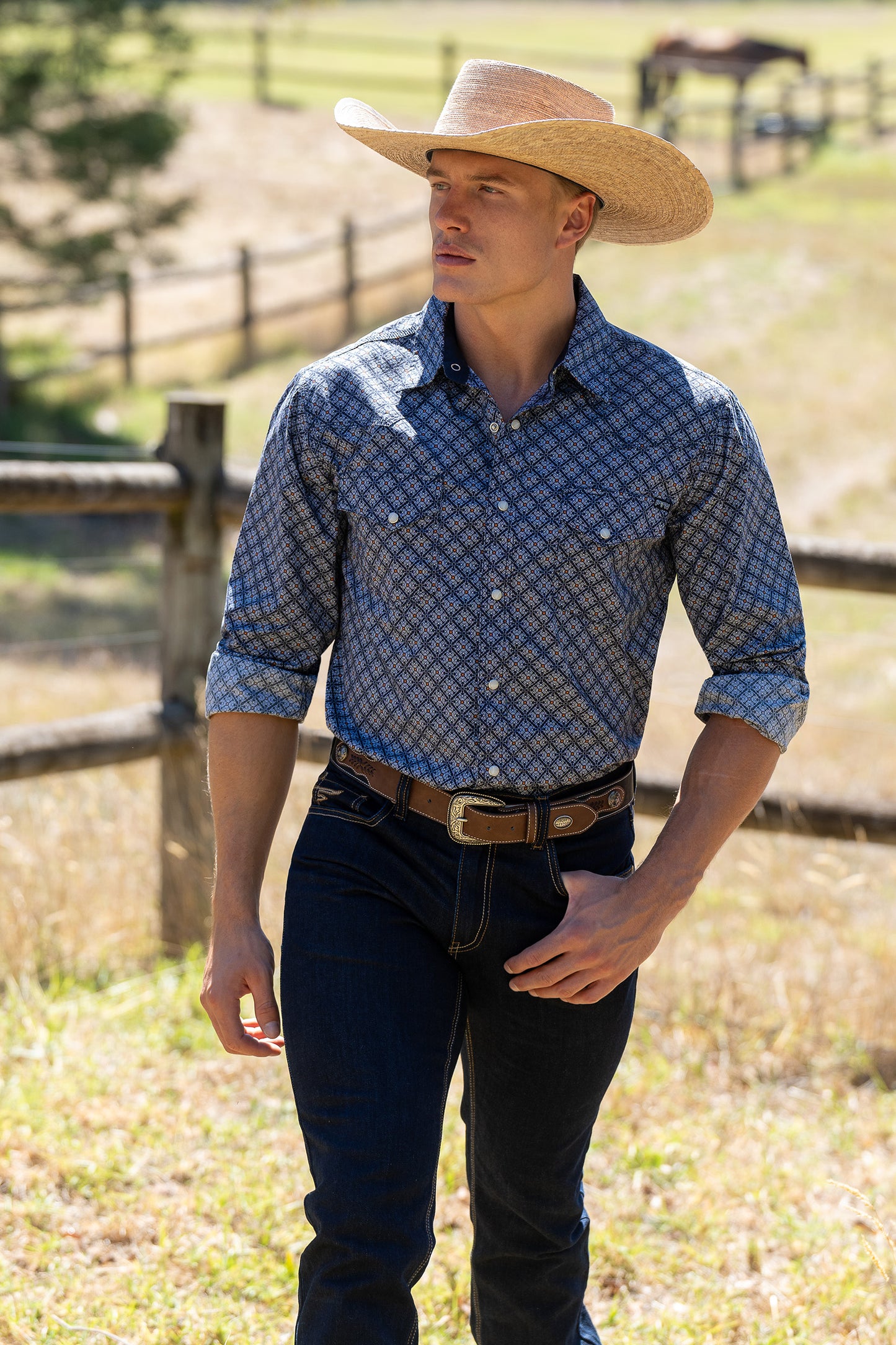 Pure Western Mens Douglas LS Dress Shirt P5S1100070