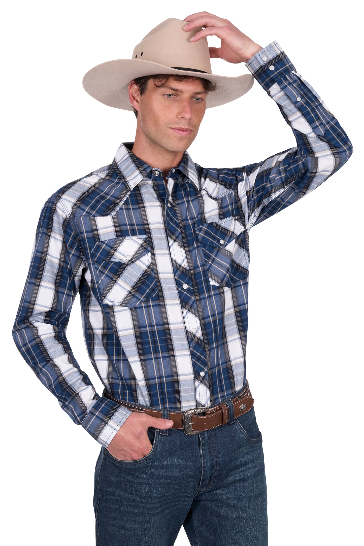 Pure Western Mens Nicholas LS Dress Shirt P5S1100071