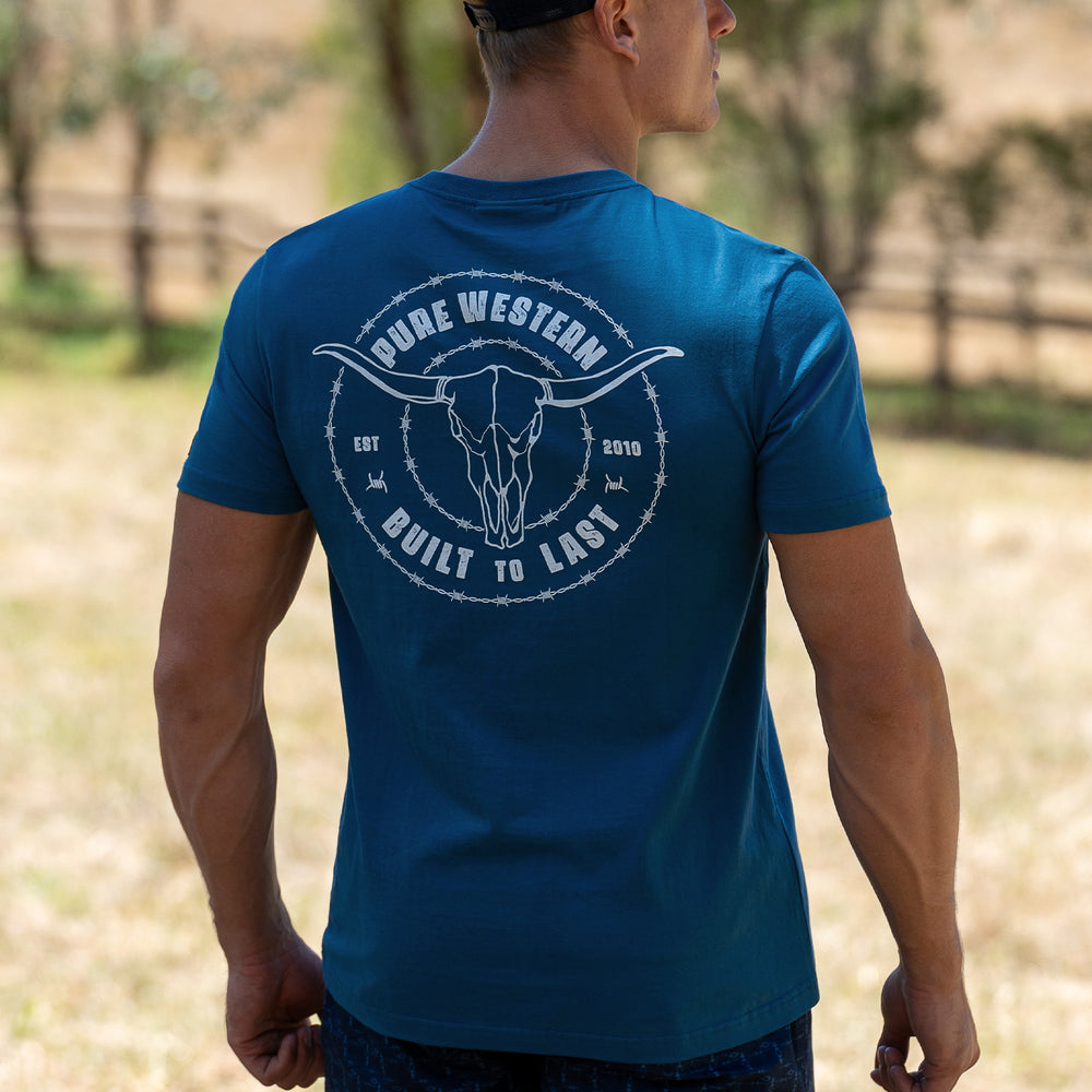Pure Western Mens Walker Shirt P5S1503083 Denim