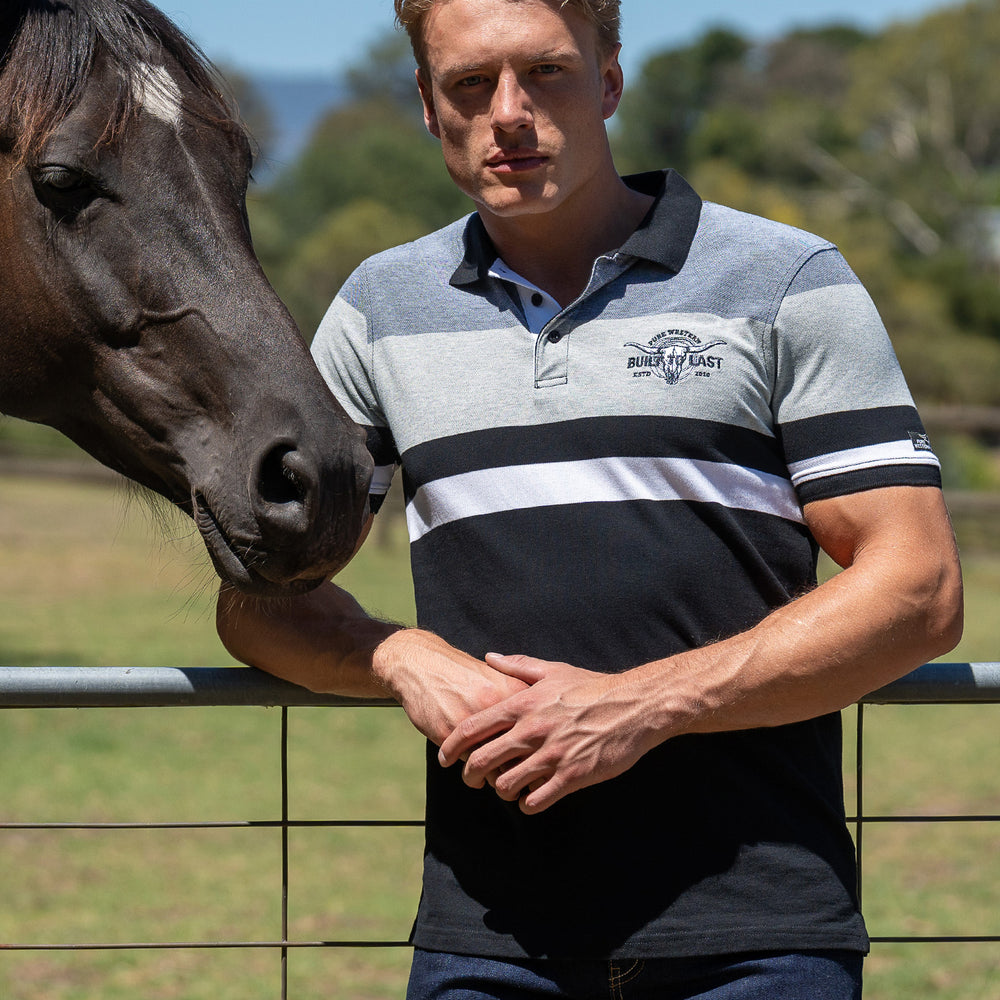 Pure Western Mens Shane Polo - P5S1505081
