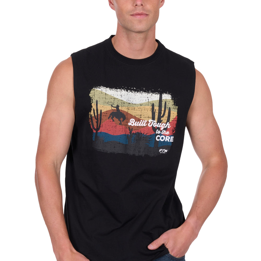 Pure Western Mens Terry Muscle Tank P5S1510088