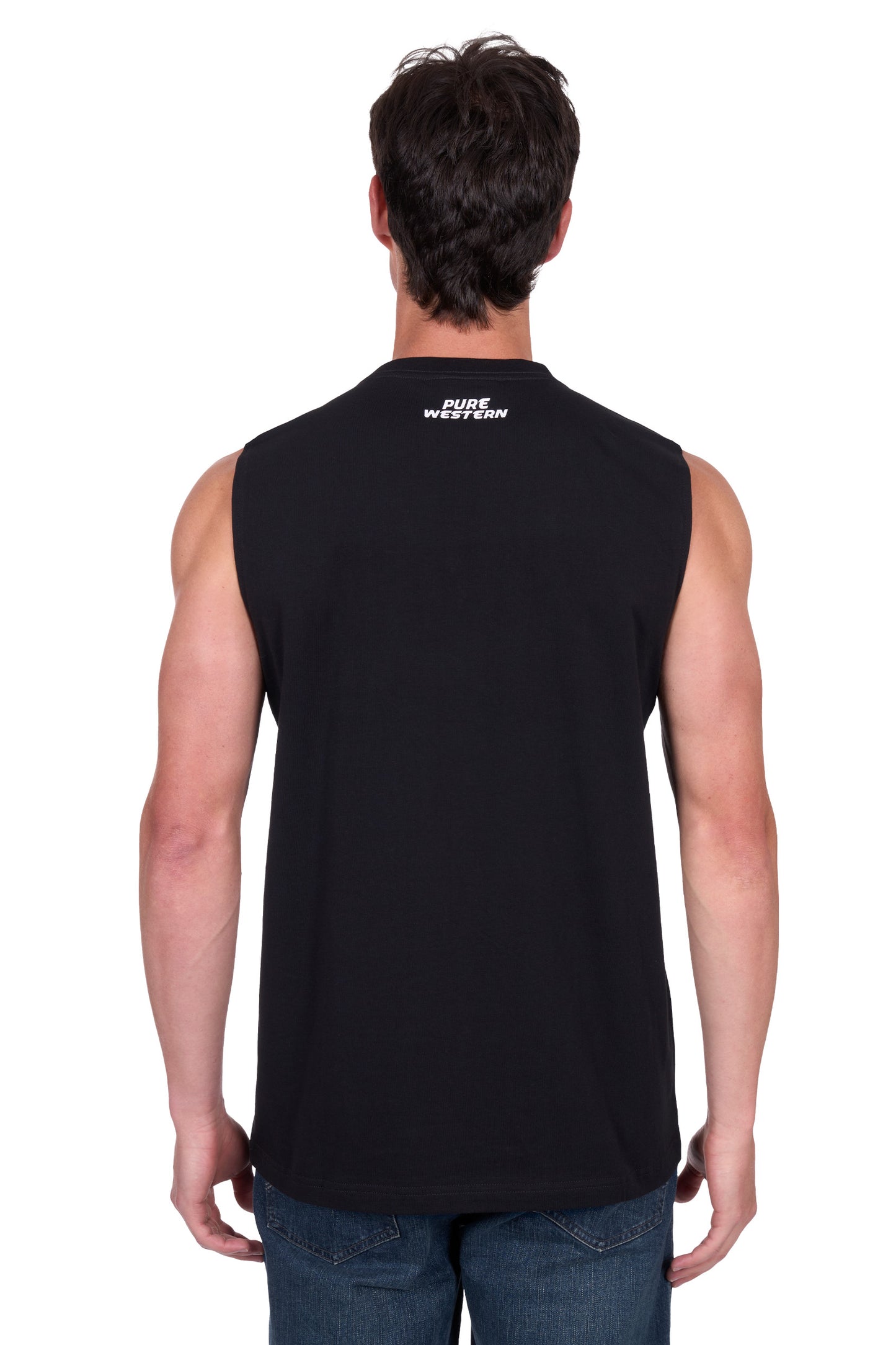 Pure Western Mens Terry Muscle Tank P5S1510088