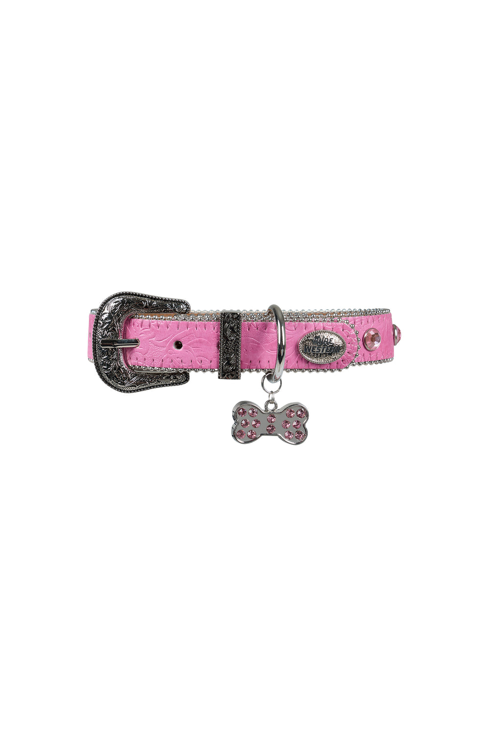 Pure Western Tilly Dog Collar - Pink P5S2946CLR