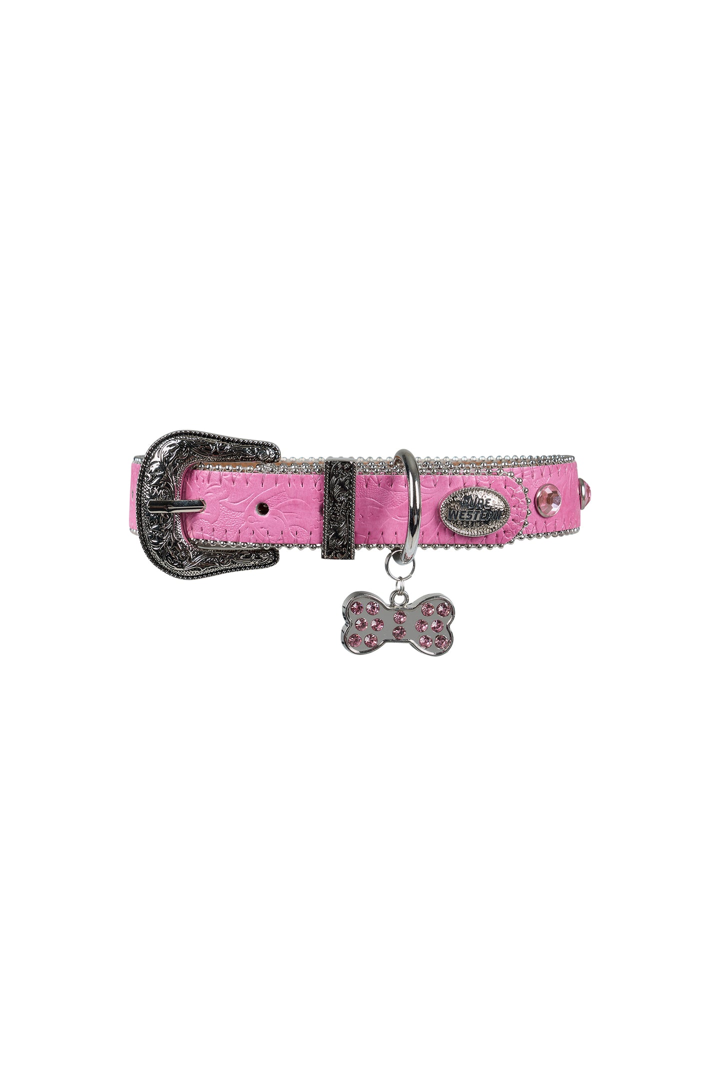 Pure Western Tilly Dog Collar - Pink P5S2946CLR