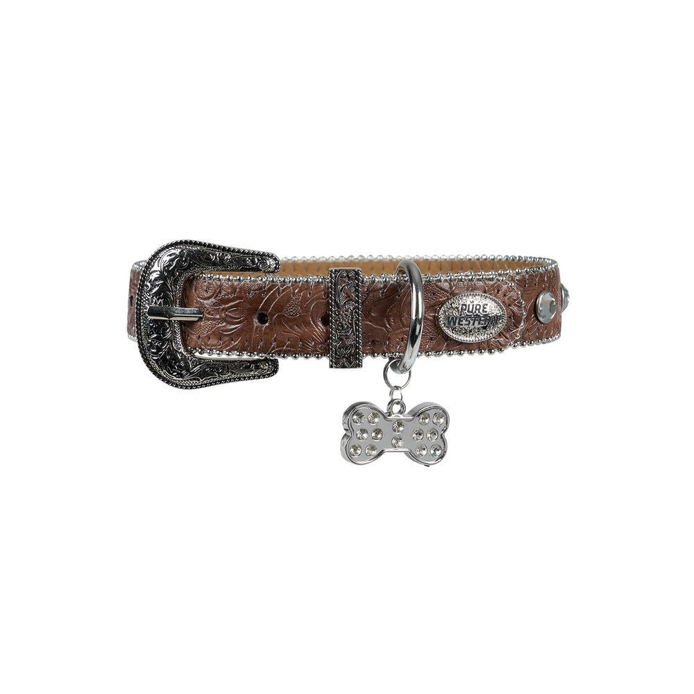 Pure Western Tilly Dog Collar - Tan P5S2946CLR