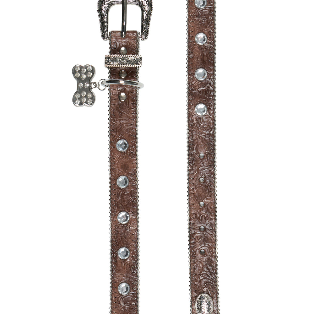 Pure Western Tilly Dog Collar - Tan P5S2946CLR