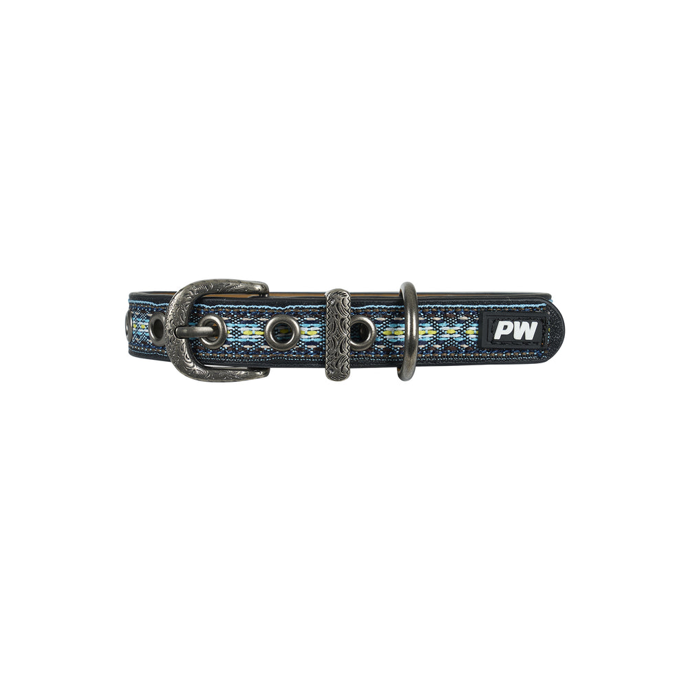 Pure Western Cosmo Dog Collar - Blue P5S2947CLR