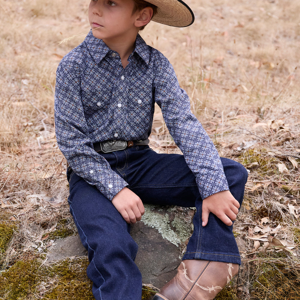 Pure Western Boys Douglas LS Dress Shirt - P5S3100070