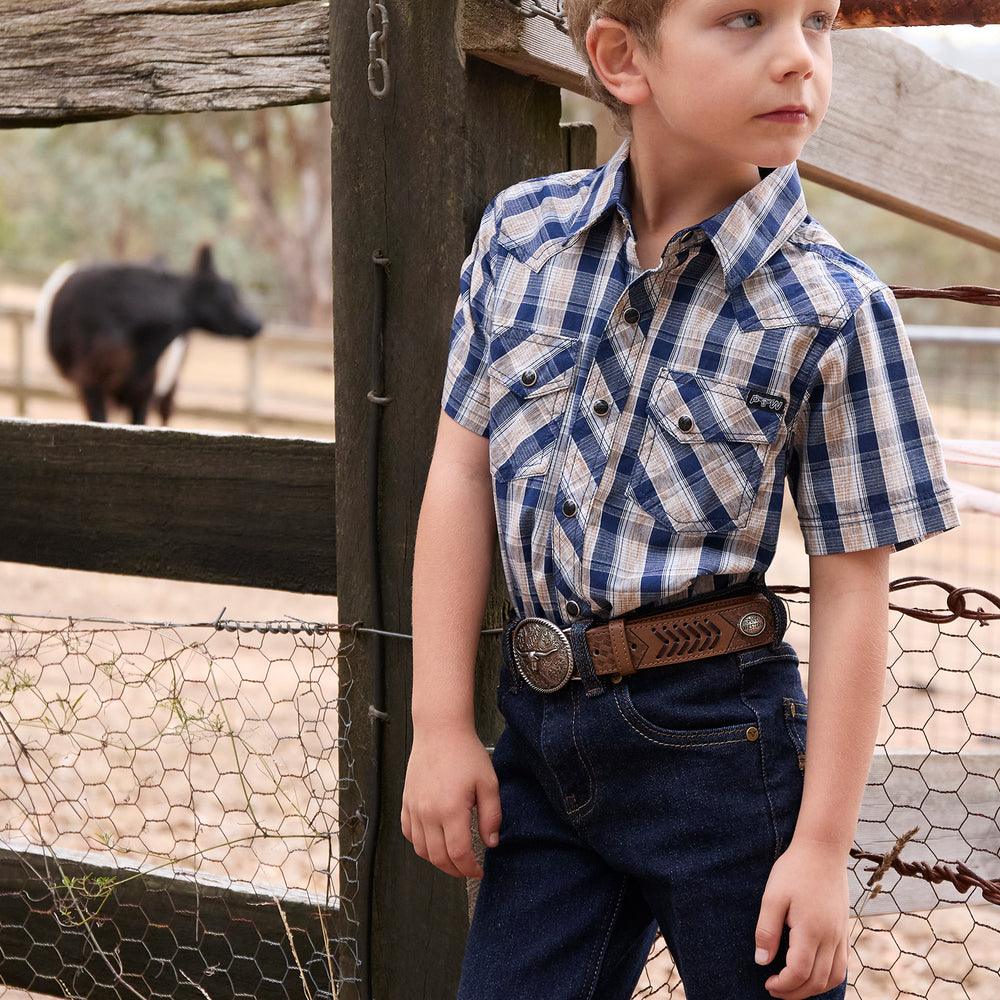 Pure Western Boys Peter SS Shirt - P5S3103075