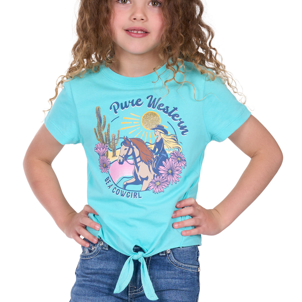 Pure Western Girls Clover Shirt P5S5576140