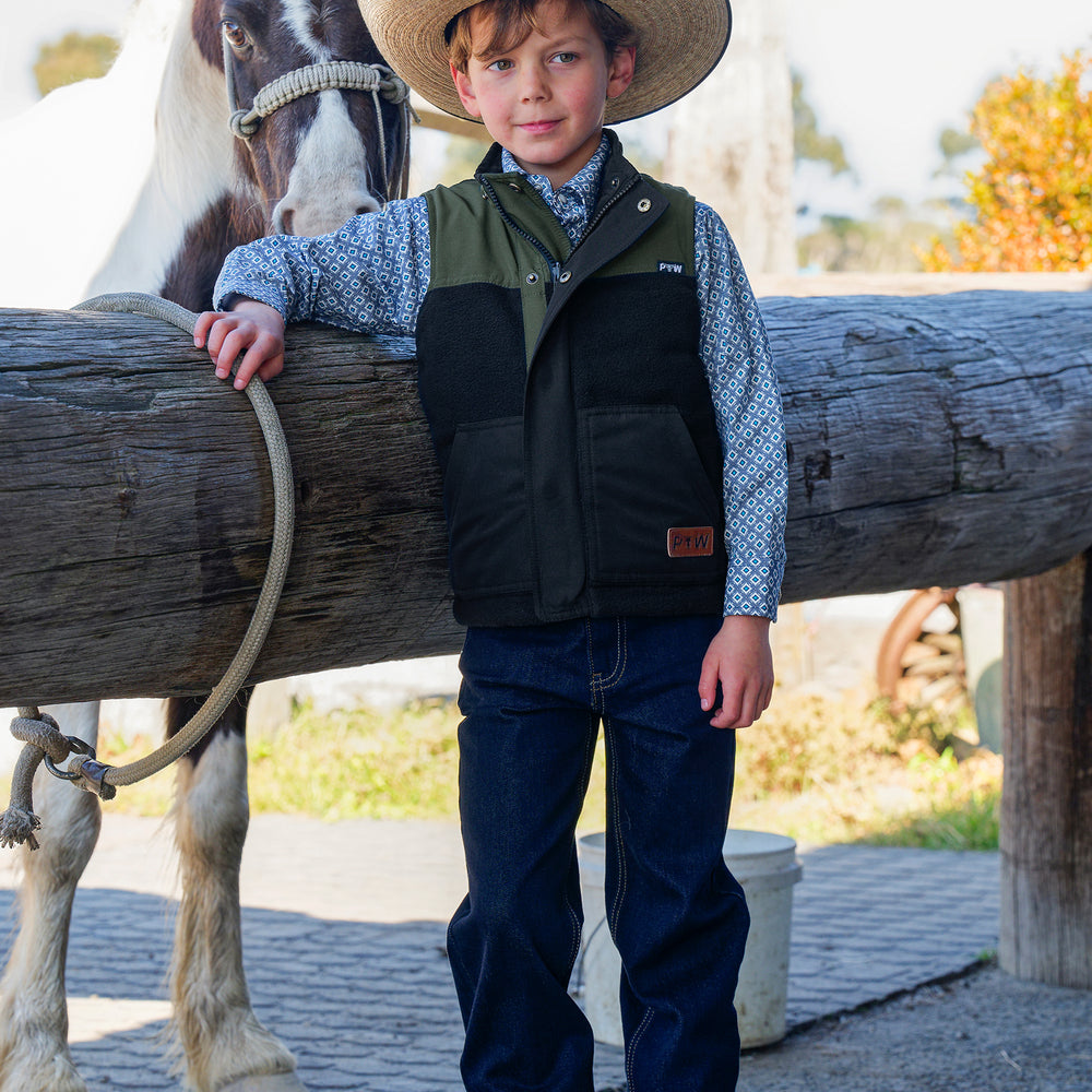 Pure Western Boys Ralph Revisible Vest - P5W3603883