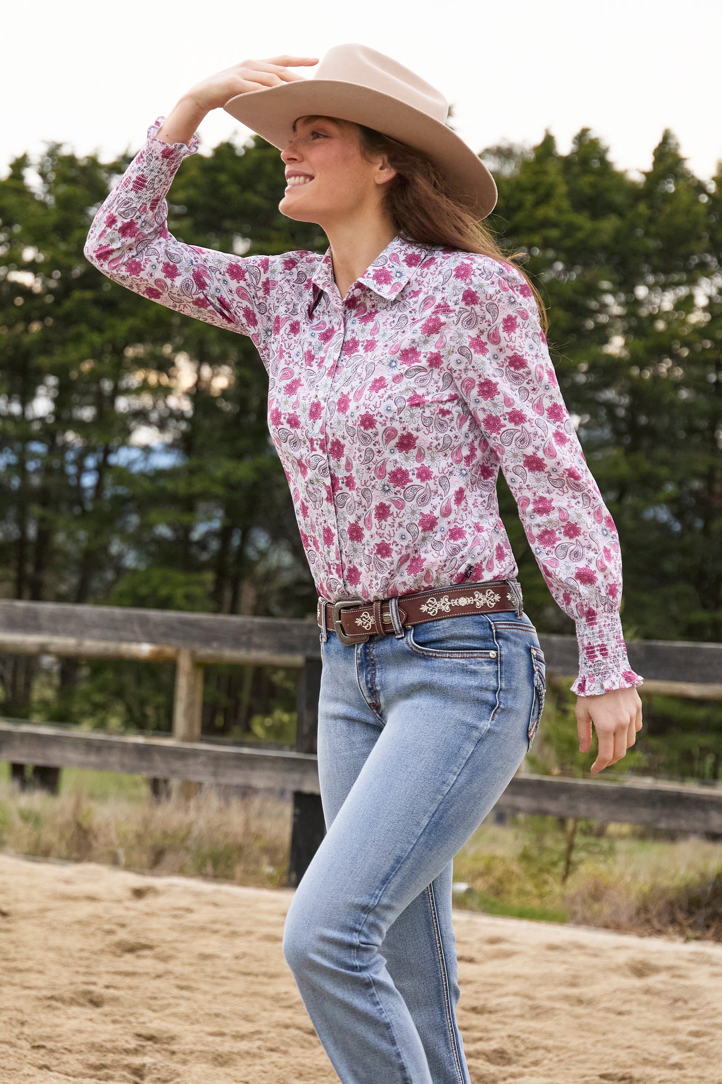 Pure Western Womens Marsha Paisley LS Arena Shirt - P6W2140201