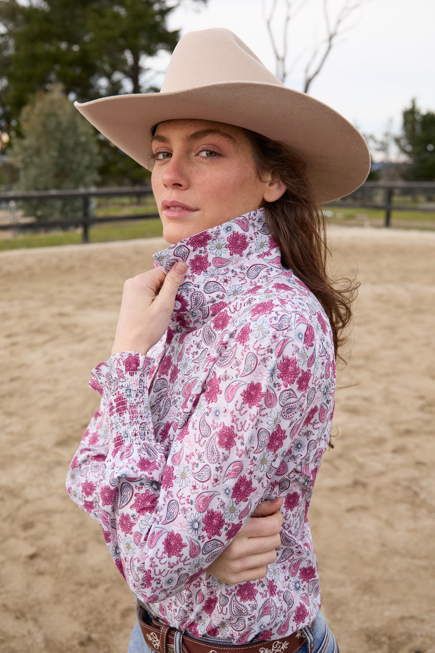 Pure Western Womens Marsha Paisley LS Arena Shirt - P6W2140201