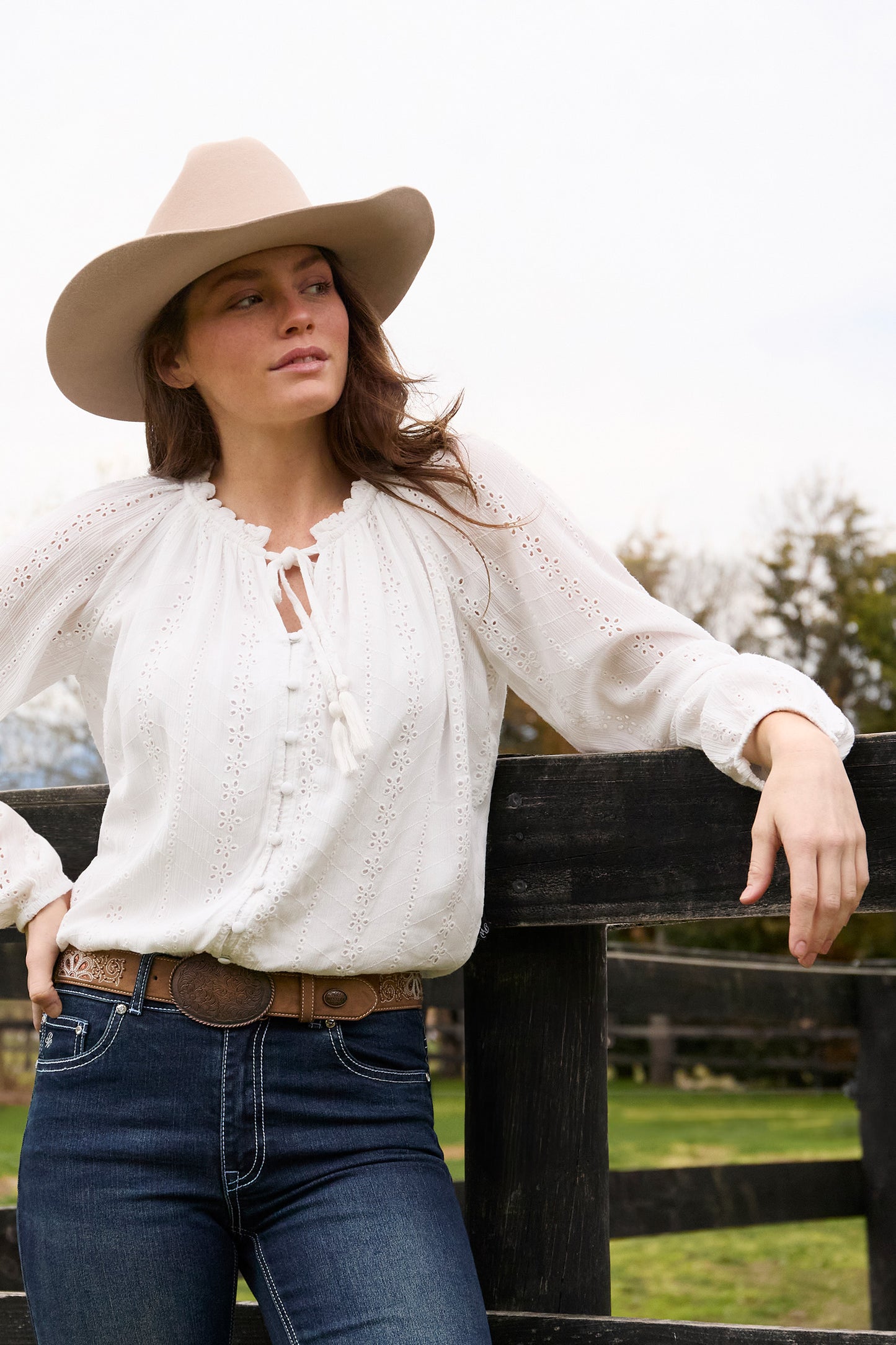 Pure Western Womens Pepper LS Blouse P6W2541194