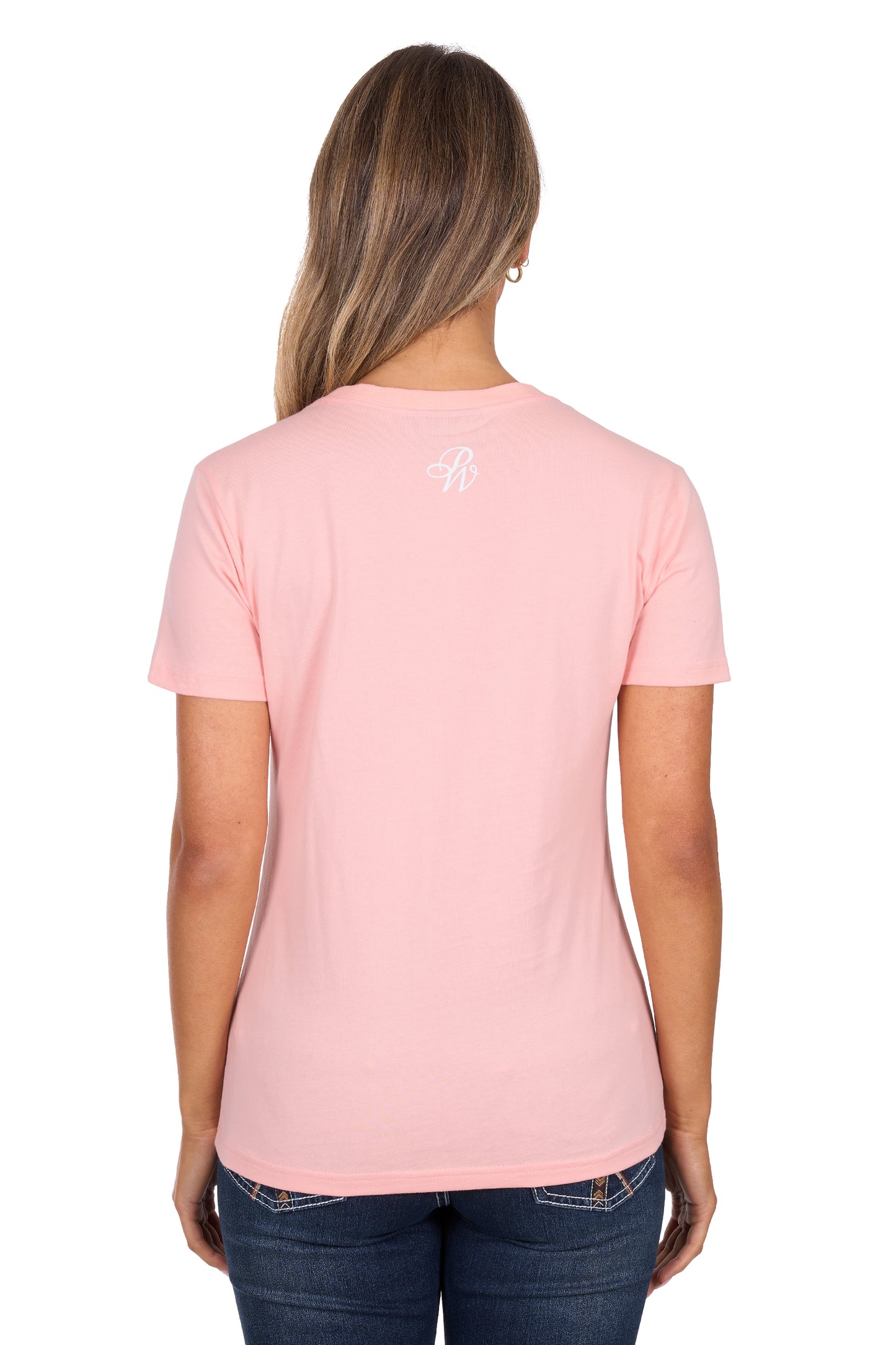 Pure Western Womens Estelle Shirt - Peach P6W2598212