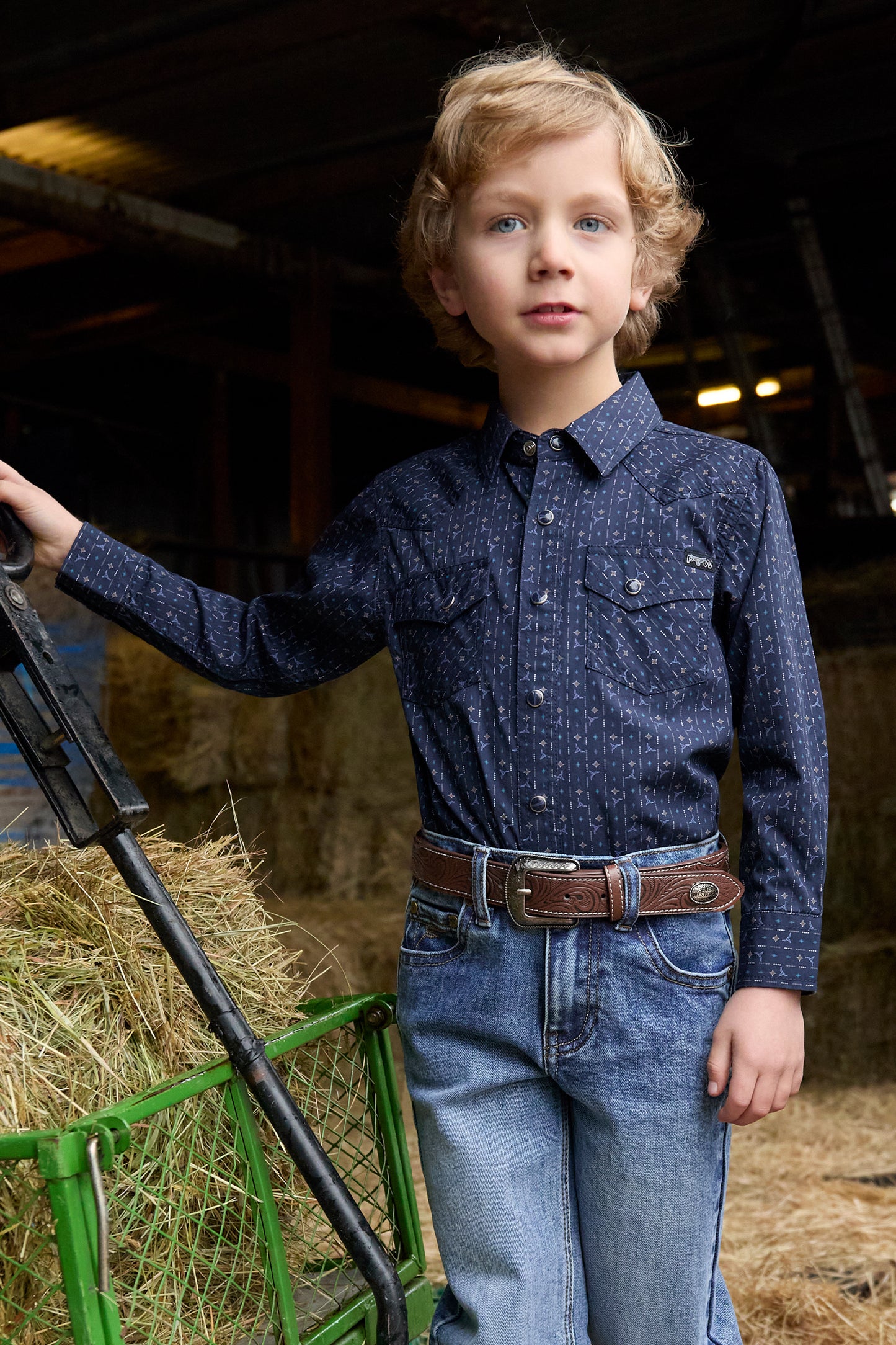 Pure Western Boys Marc LS Dress Shirt - P6W3100161
