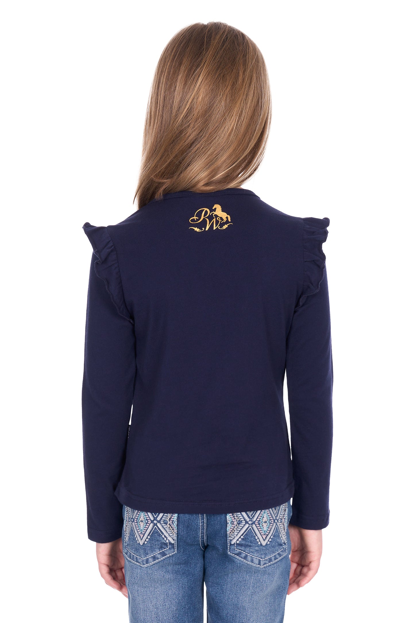 Pure Western Girls Trinity LS Shirt P6W5526206