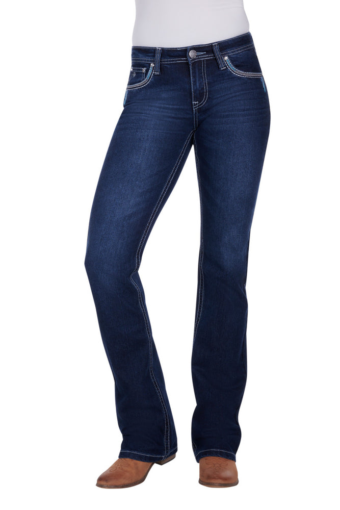 
                      
                        Womens Pure Western Alice Relaxed Rider Jeans - 36 Leg
                      
                    