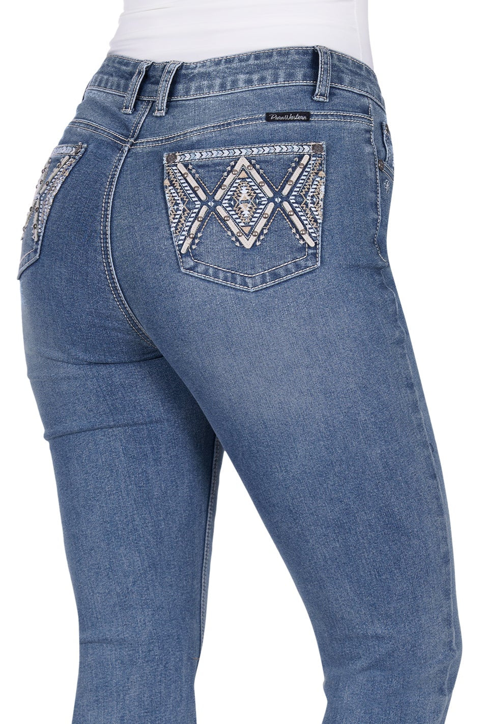 Pure Western Pam High Rise Boot Cut Jeans - 32L